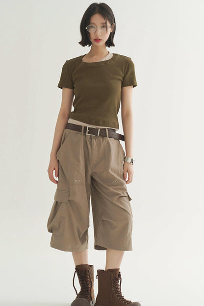 Y2K Cargo Casual Pants Airy