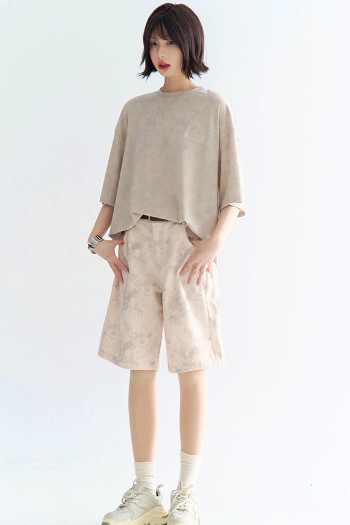 ルーズフィットヤーンディーゼルダイTシャツ