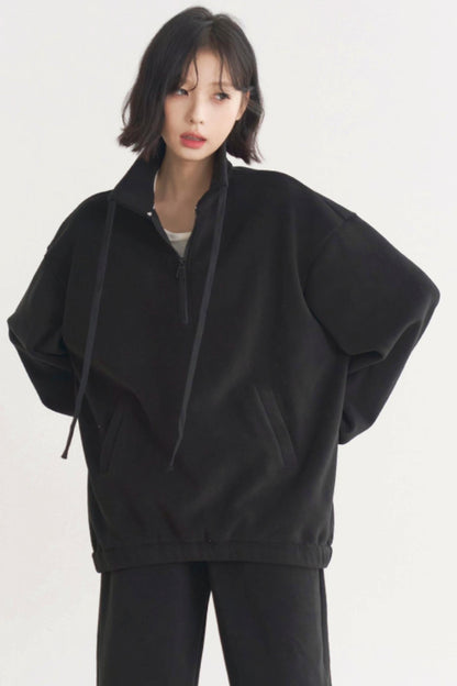 ミューズ：春秋ハーフジップグラビティカジュアルセット