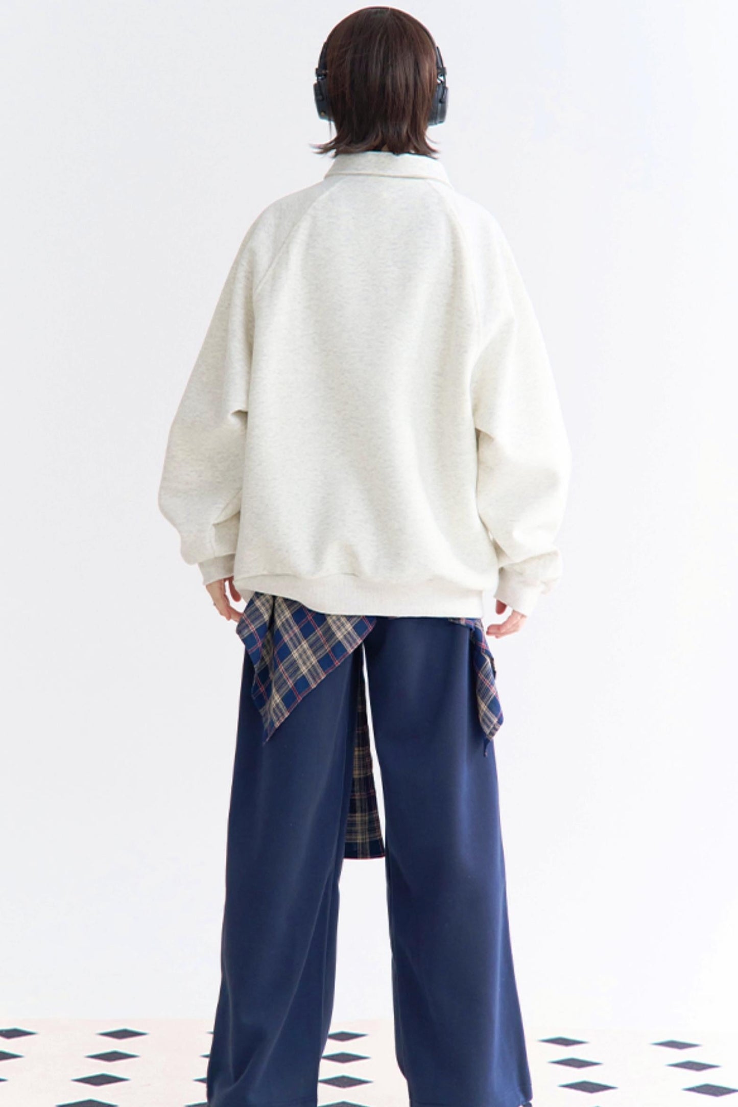 インサートストライプトップスリーブリラックス