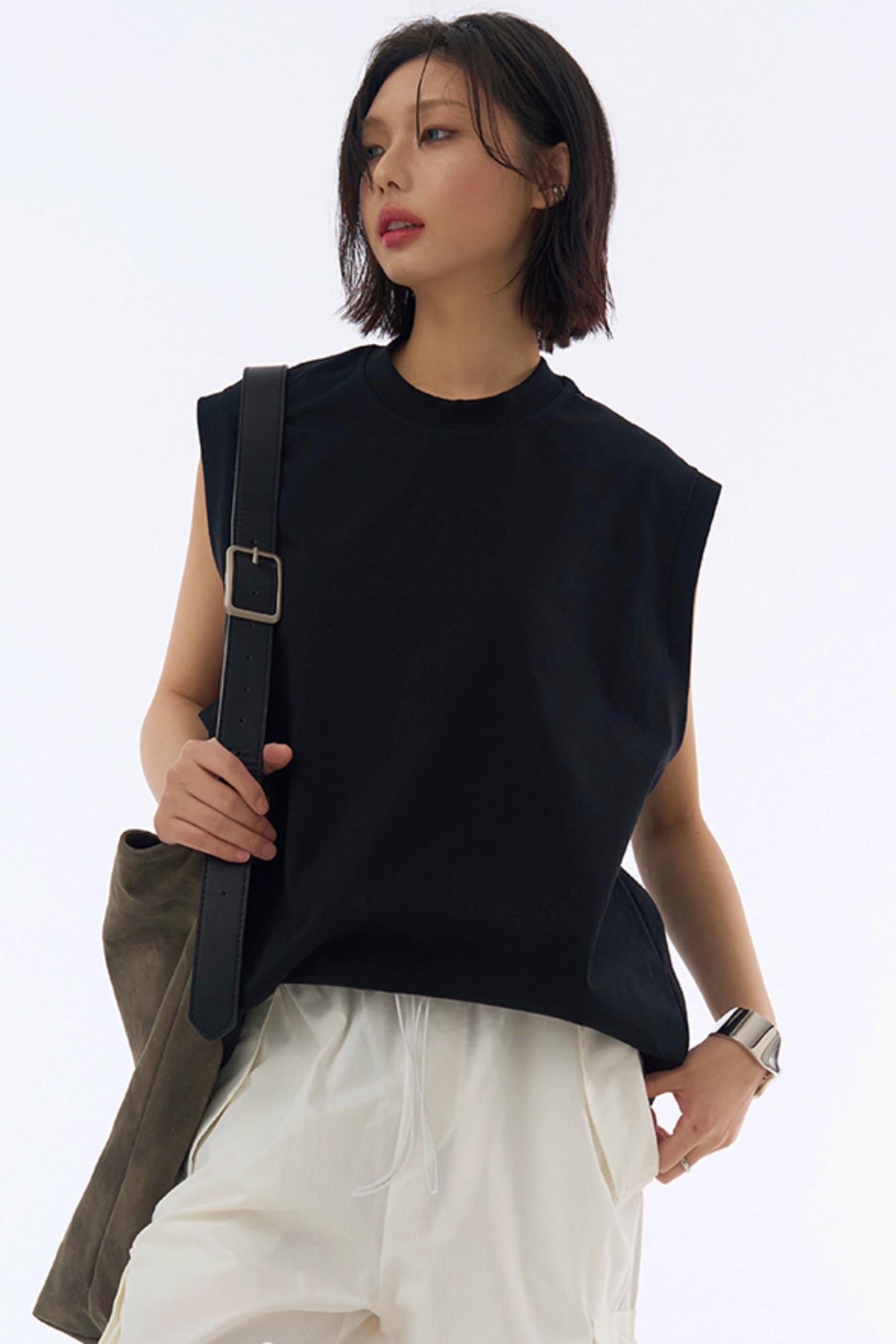 夏用ユニセックスタンクトップ マッスル