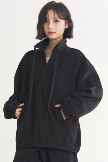 ミューズ：春秋ハーフジップグラビティカジュアルセット