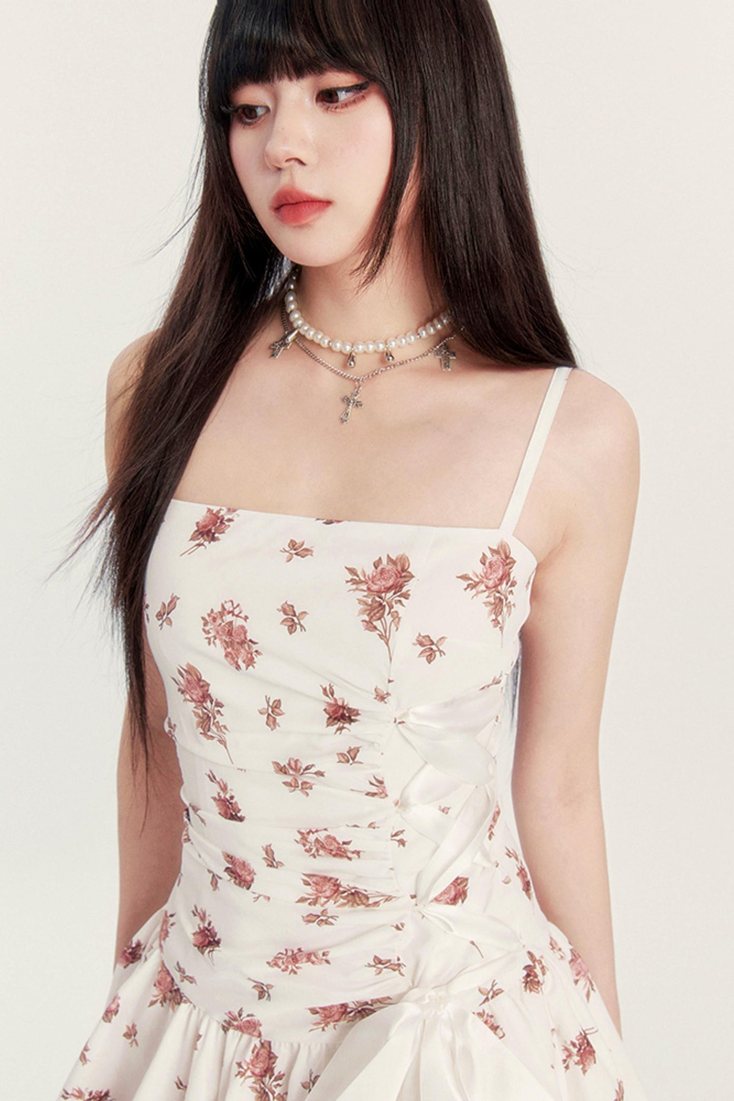 Kleid Urlaub Blume Silhouette