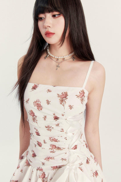 Kleid Urlaub Blume Silhouette