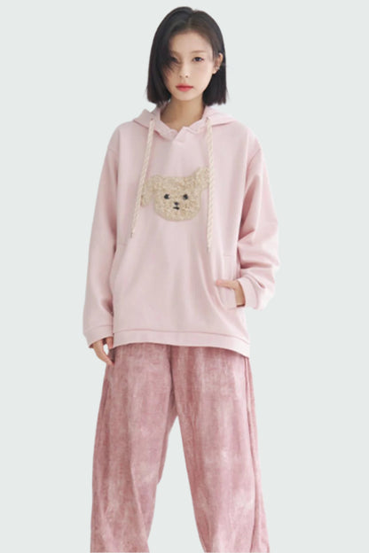 2024 Puppy - Damen Gravity Museum Winter Comfort Plüsch Top Sweatshirt