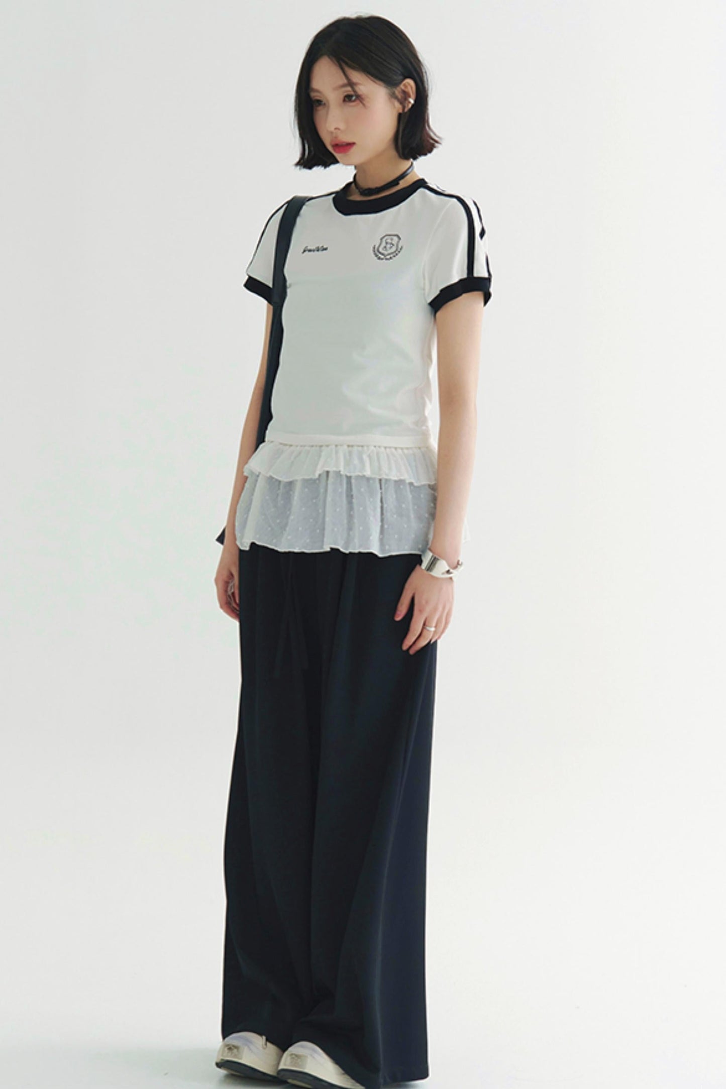 グラビティポジティブTシャツ ベアバッジプリント