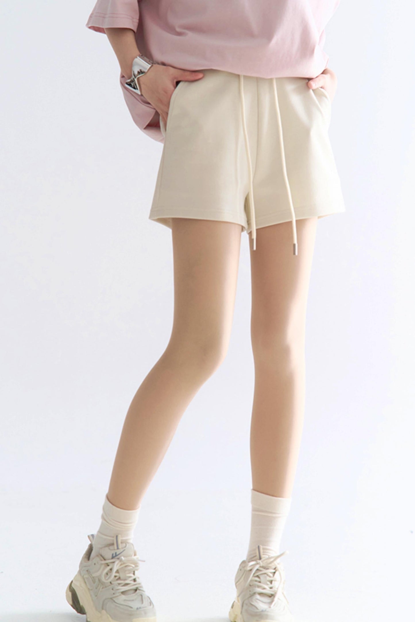 Shorts mit hoher Taille