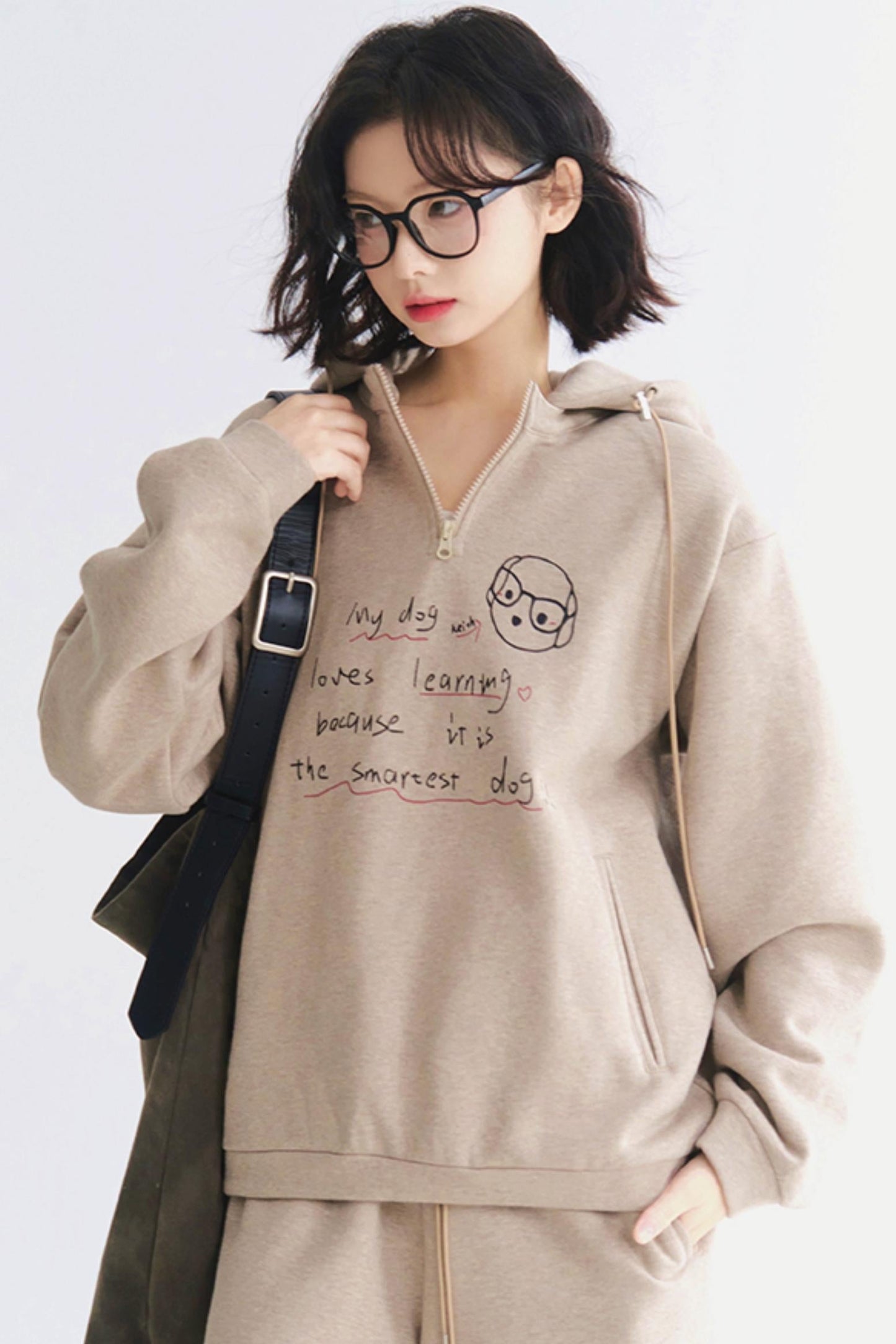 Setup Casual Hoodie Sportswear mit