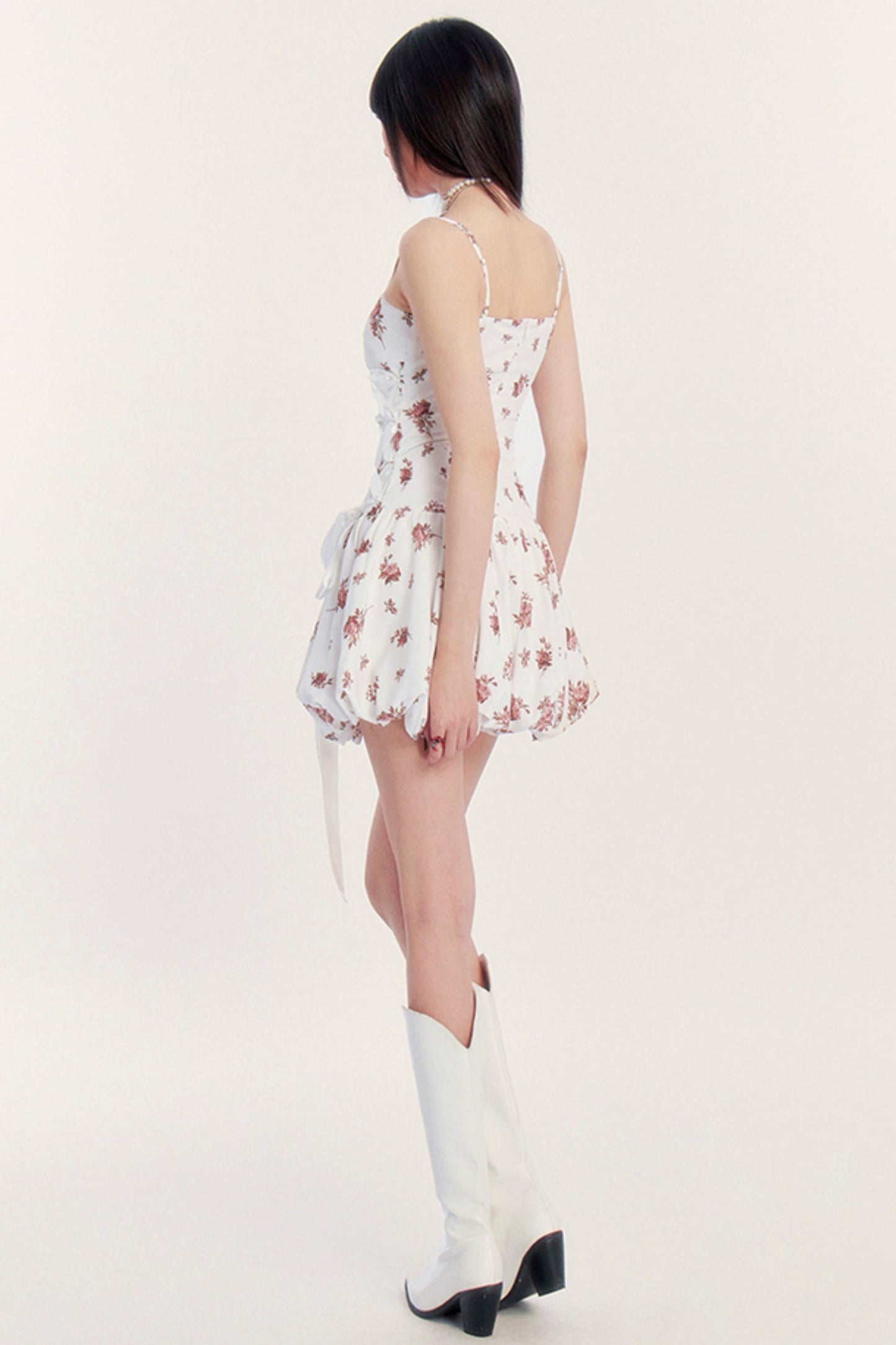 Kleid Urlaub Blume Silhouette