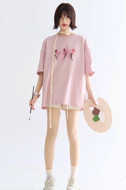 Shorts mit hoher Taille