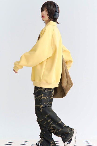 インサートストライプトップスリーブリラックス