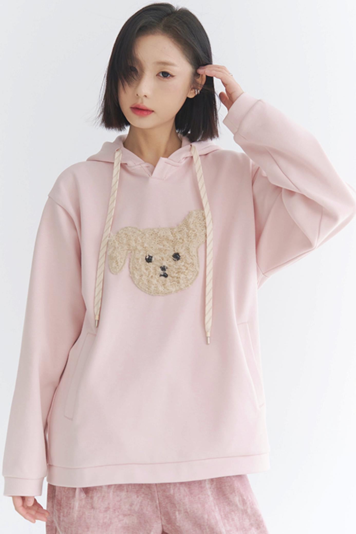 2024 Puppy - Damen Gravity Museum Winter Comfort Plüsch Top Sweatshirt