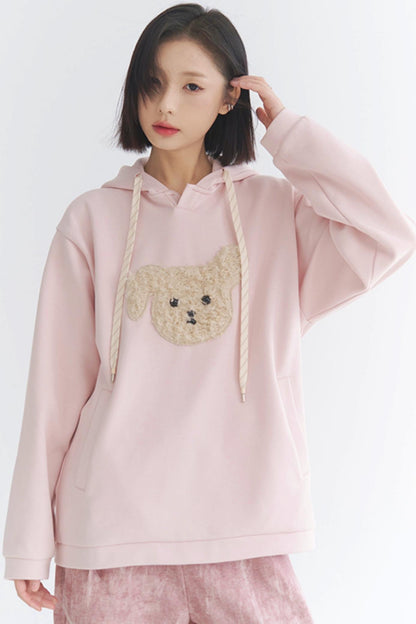 2024 Puppy - Damen Gravity Museum Winter Comfort Plüsch Top Sweatshirt