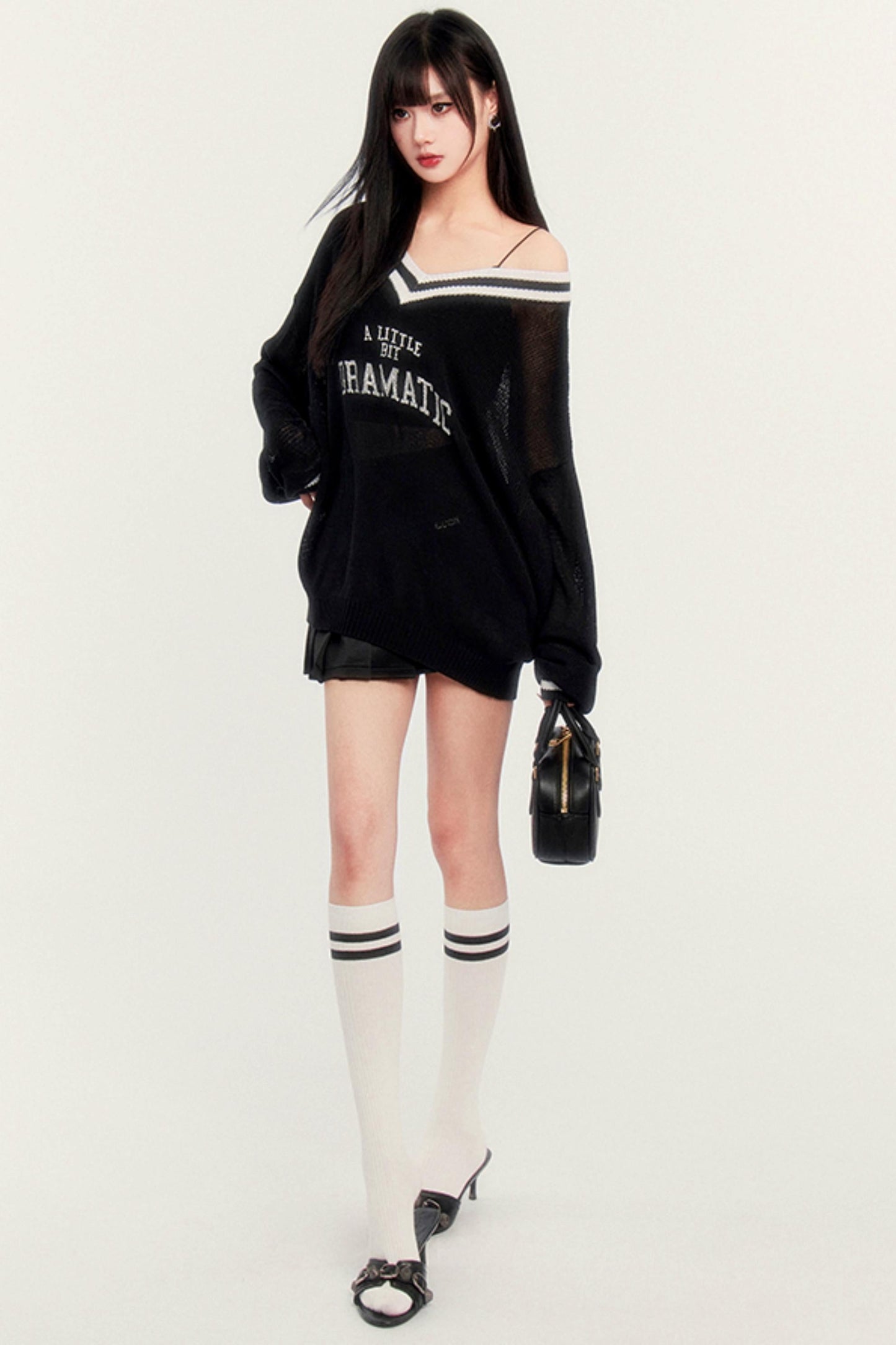 キャミソール ソフトリブ Vネック