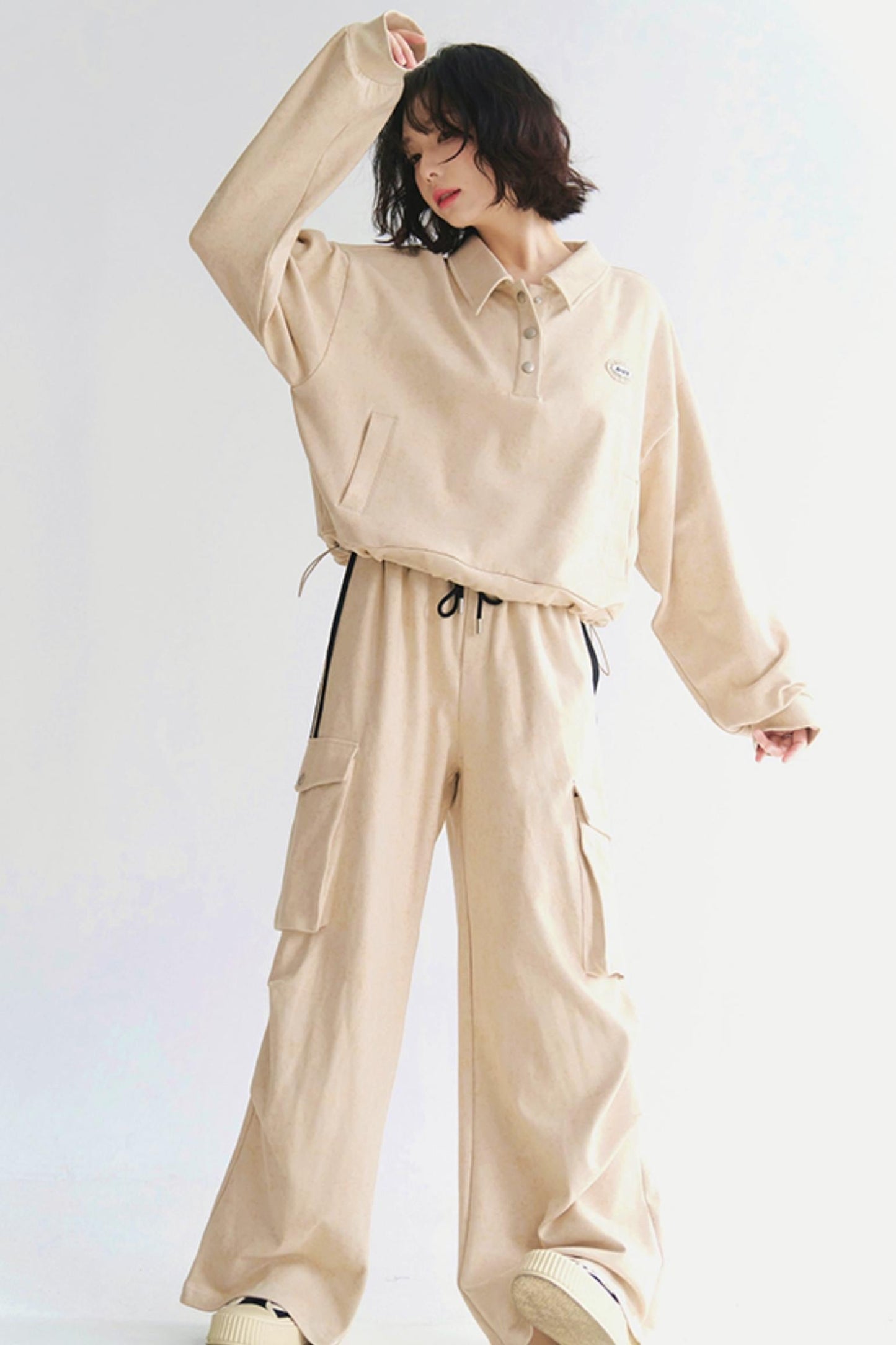 パンツ スウェットシャツ カーゴセットアップと