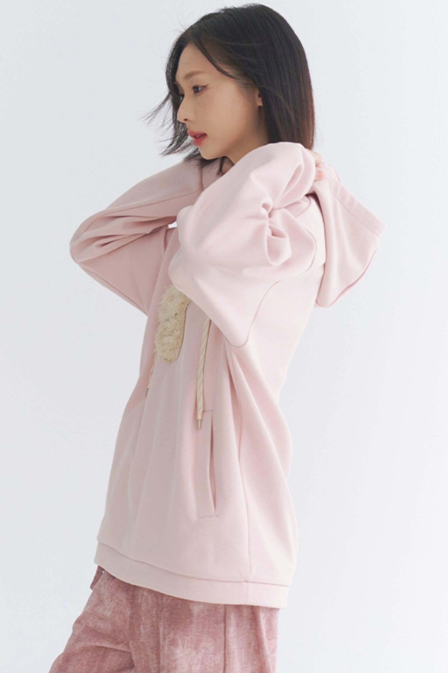 2024 Puppy - Damen Gravity Museum Winter Comfort Plüsch Top Sweatshirt