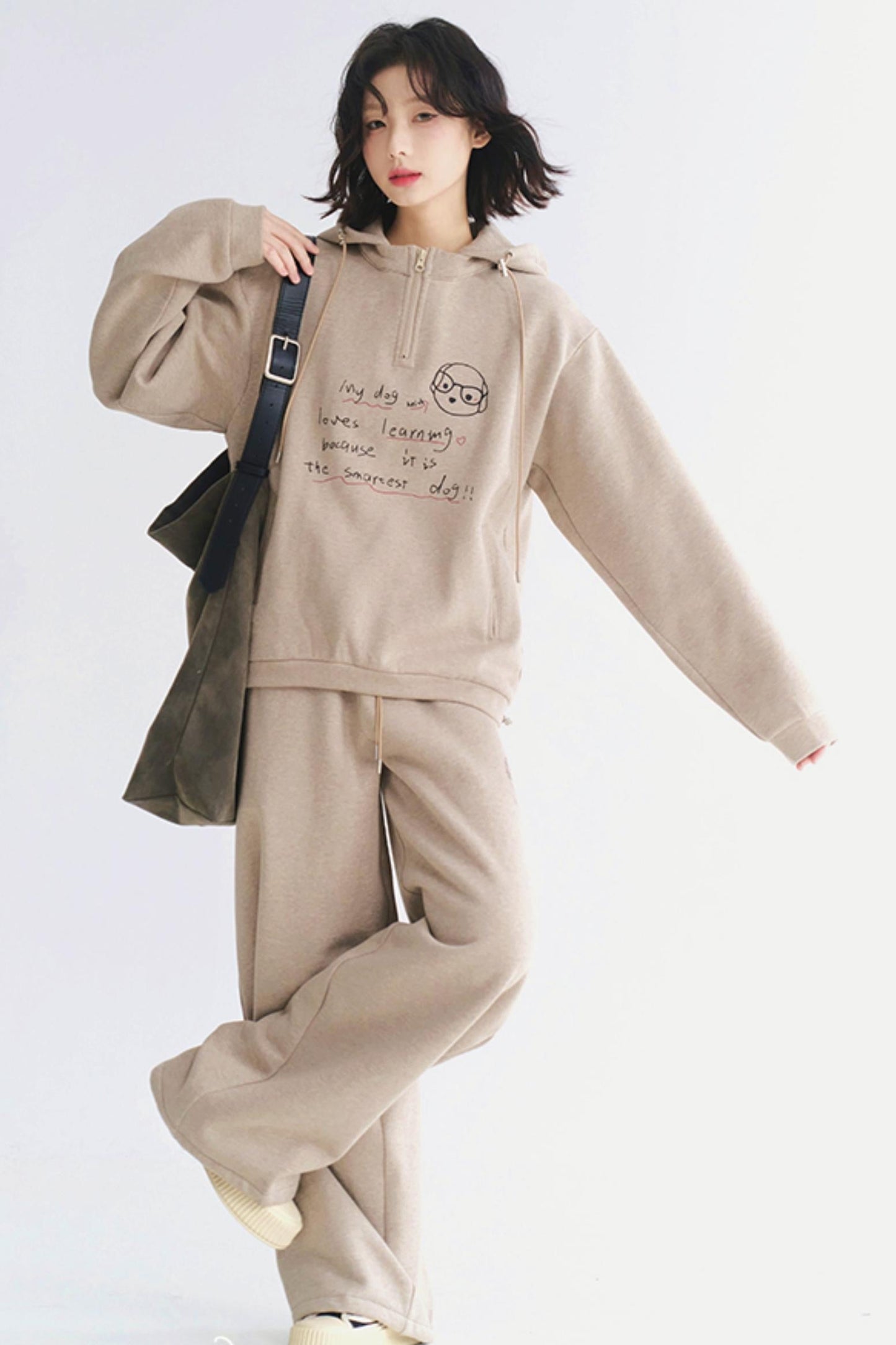 Setup Casual Hoodie Sportswear mit