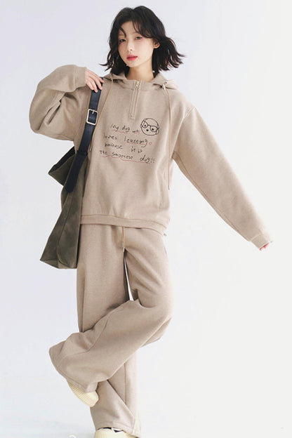 Setup Casual Hoodie Sportswear mit