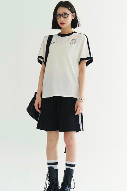 グラビティポジティブTシャツ ベアバッジプリント