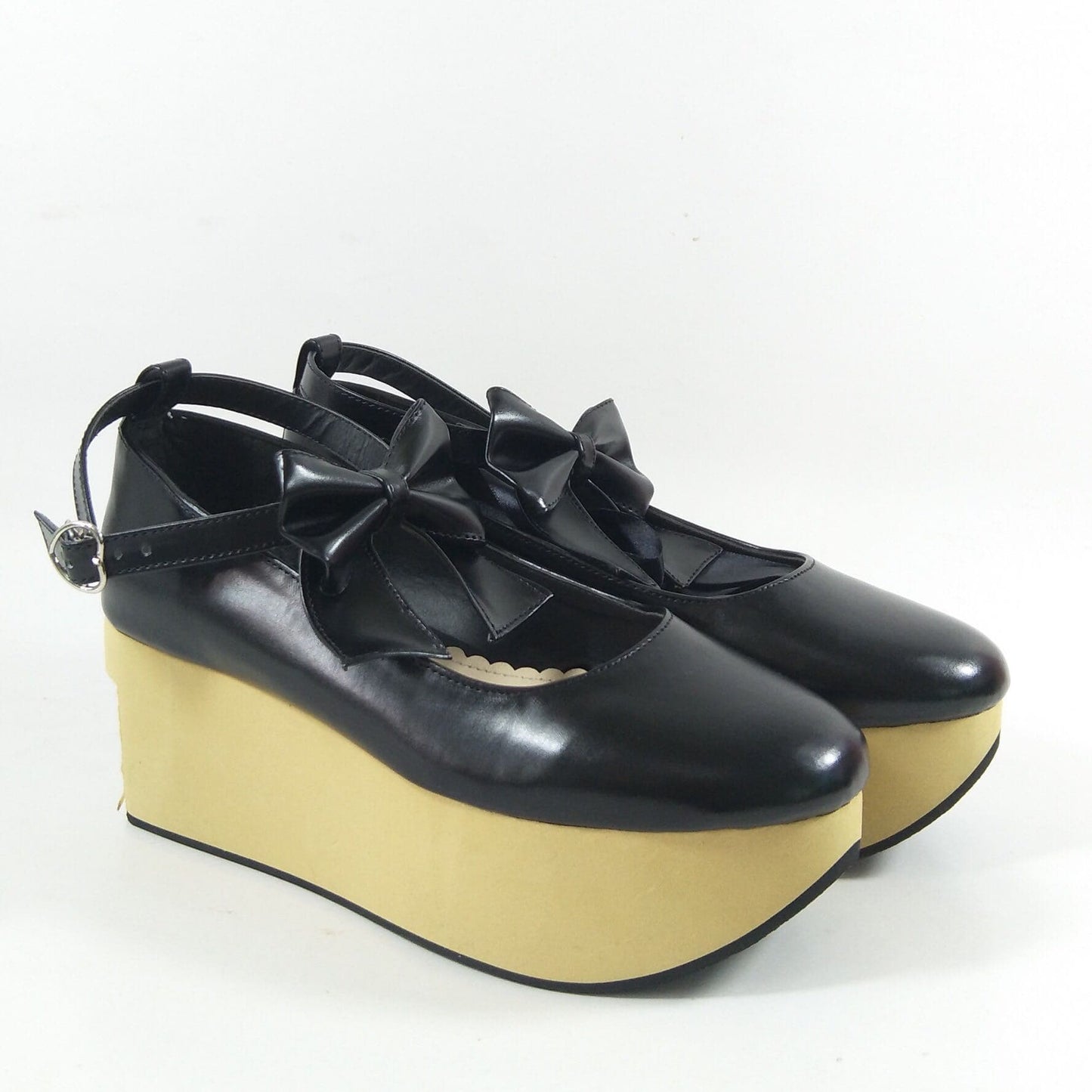 Black Wooden Made SP168075 Shoes Custom Horse