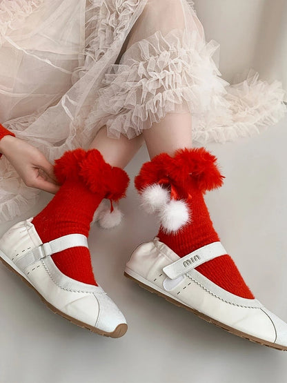 Trim (2 Red Socks Styles) Fur Faux
