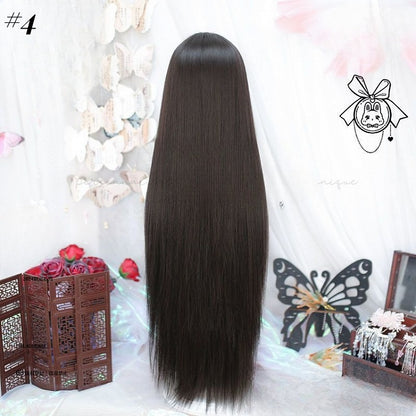 Unterbrustlange synthetische Perücke