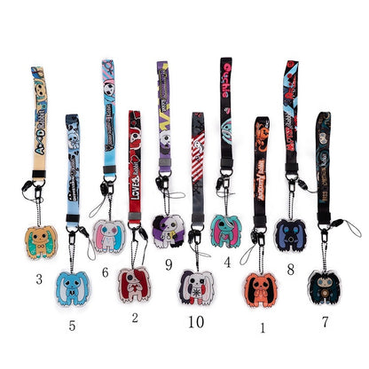 Guro Bunny Lanyard Kawaii 10 Designs with Two Cartoon Keychain/Phone Options Strap Detachable
