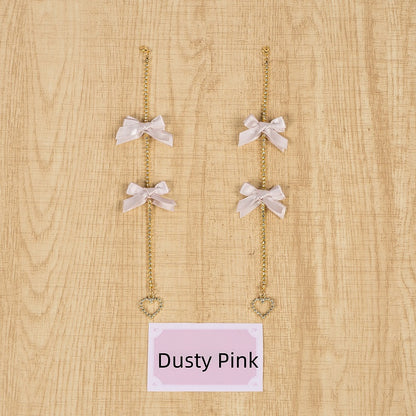 Accessory Bow Kei 5 Colors Rhinestone Hair Tassel Long Jirai