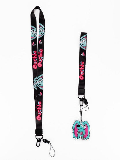 Guro Bunny Lanyard Kawaii 10 Designs with Two Cartoon Keychain/Phone Options Strap Detachable