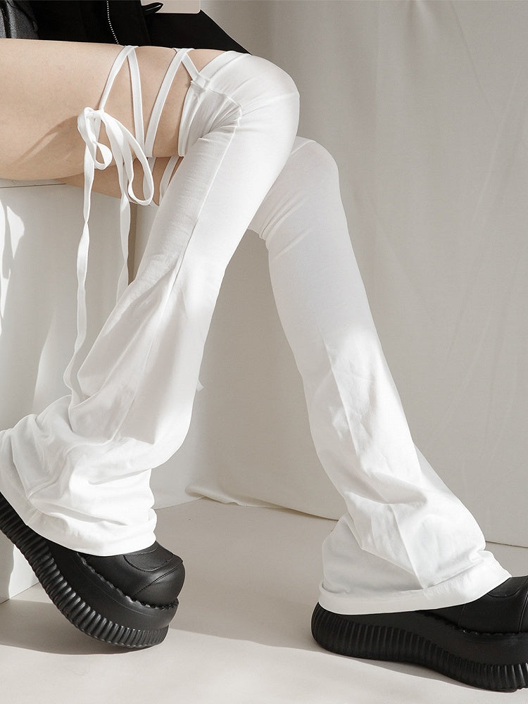 Over-the-Knee Warmers Tie-Up Leg