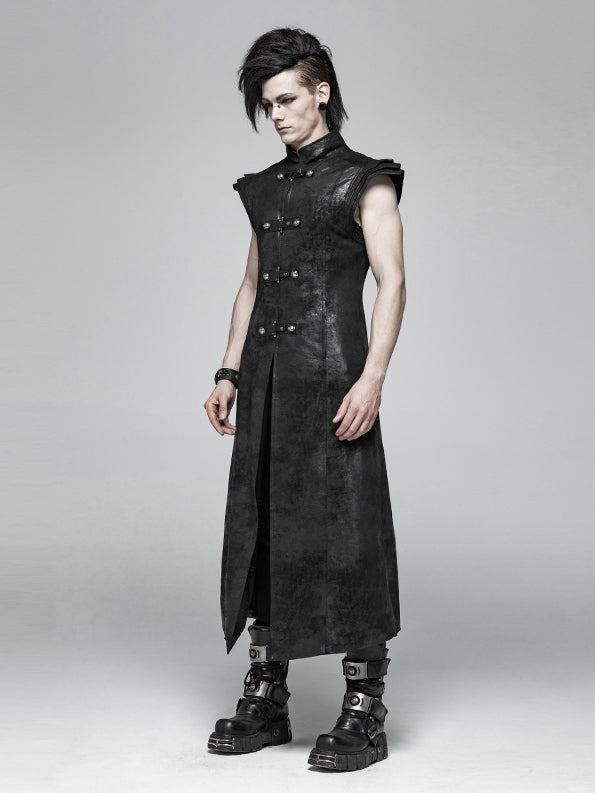 Armor Men's Vest Black Long Punk