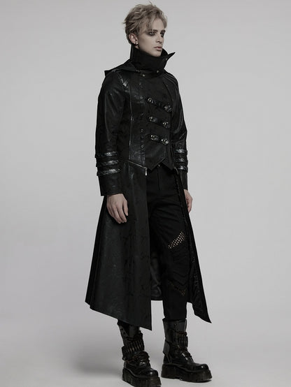 Black Long Wild Reaper Coat Men's