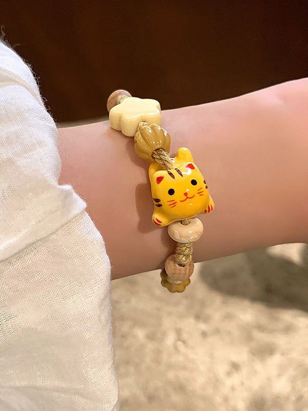 Star Decorated And 3 Bracelet Color Options Cat