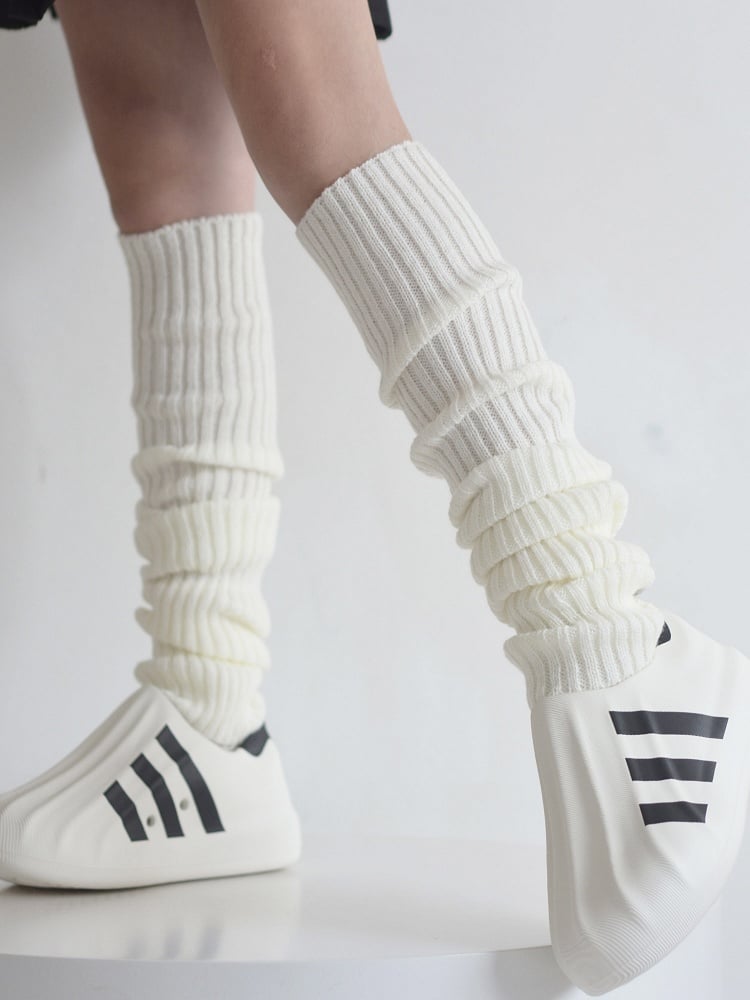 Black/White/Gray Ballet Style Warm Knitted 40CM/50CM/60CM Leg Warmers