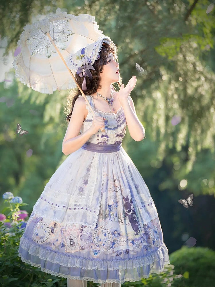 ロリータ ティースカート パーティー ジャンパー バニー エレガント プリント クラシック