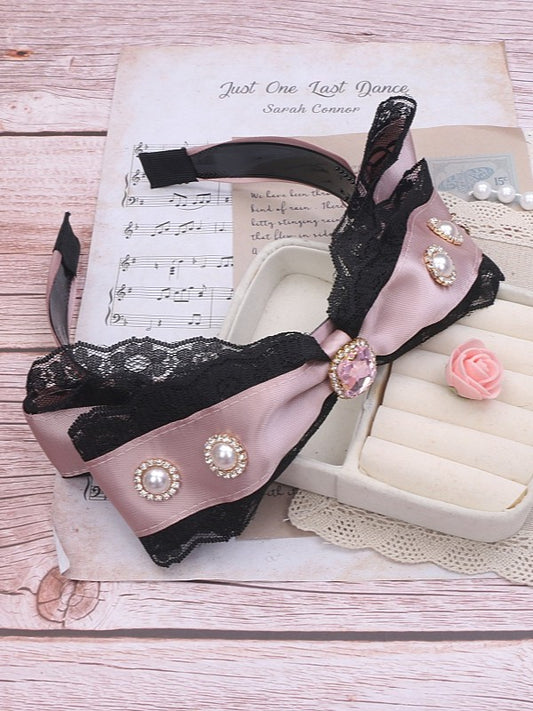 Options Rhinestone Lace Kei KC 4 Color Jirai Bowknot