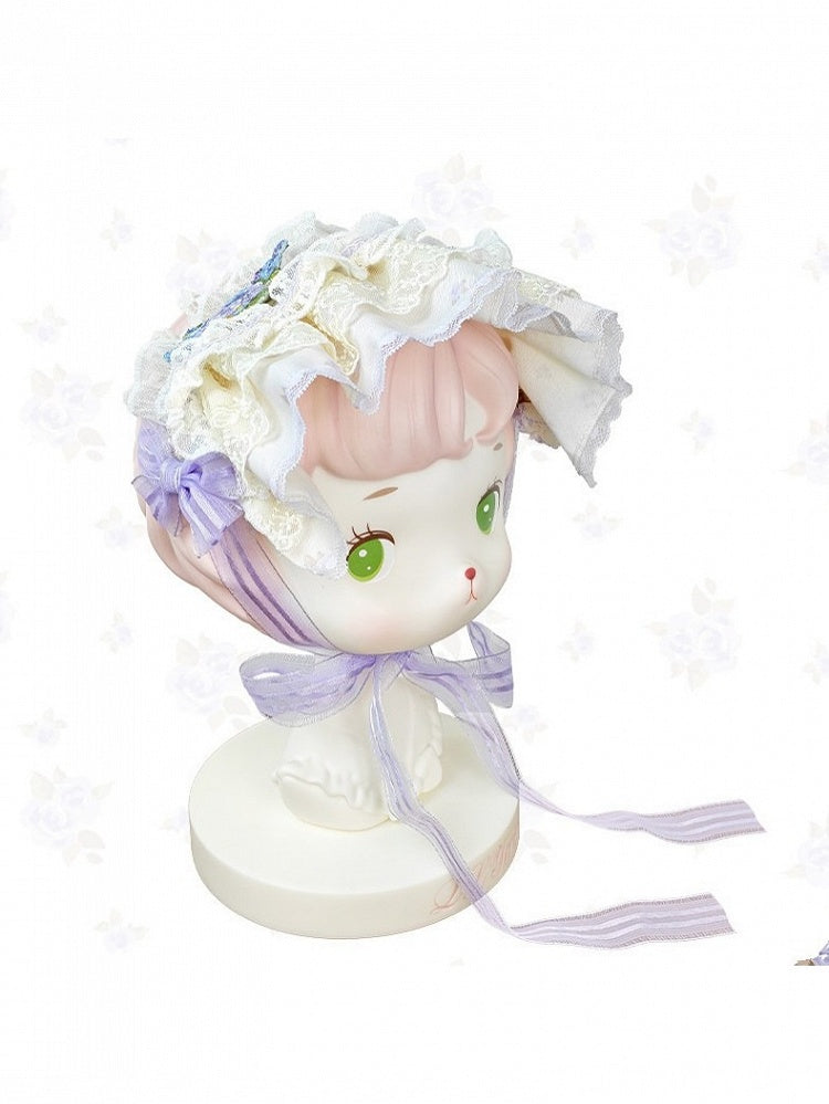 Adorable Floral Lolita Headpiece with Sweet Accents - Stars Fall on the Foggy Island