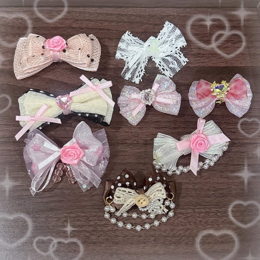 Doll Options Style Kawaii with Sweet - 8 BJD Hairclips Lace