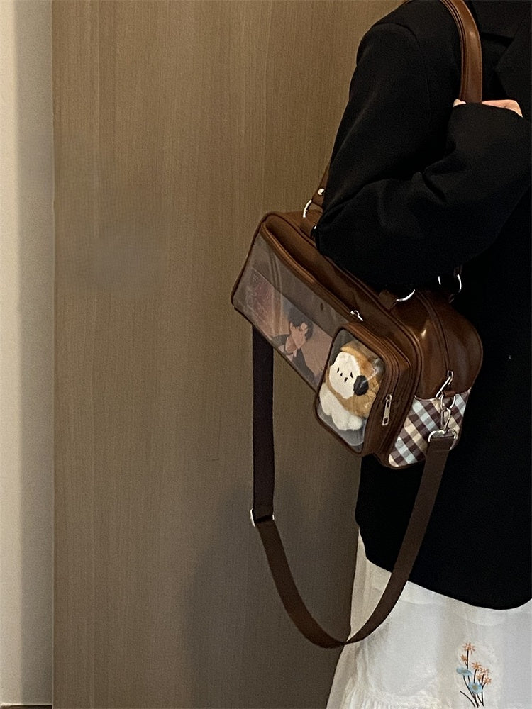 Ita Decorated Bag Colors 2 Pattern Plaid Crossbody/Shoulder