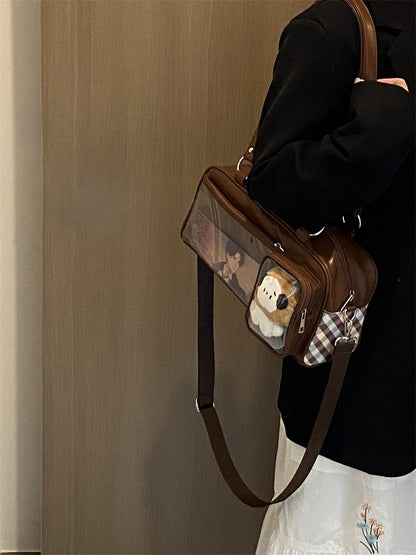 Ita Decorated Bag Colors 2 Pattern Plaid Crossbody/Shoulder
