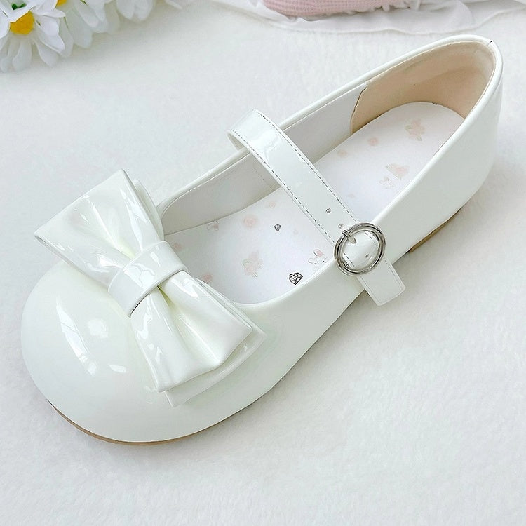 - Bow Ring Decorative Sweet Mary Toe with White Round for Clasp Lolita Janes