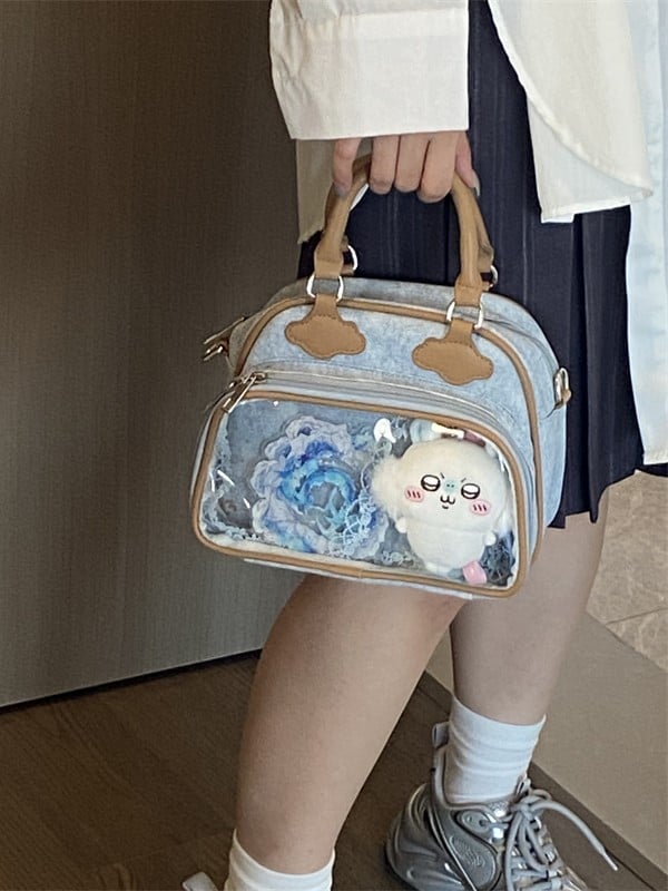 Strap 3 Colors Ita Handbag with Convertible