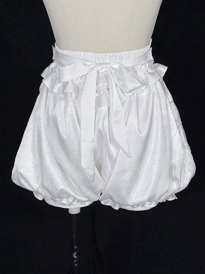 ホワイトロリータブルマー王子ショーツハイ王子ボーンウエスト