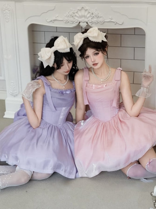 Hairclip Cream Bowknot