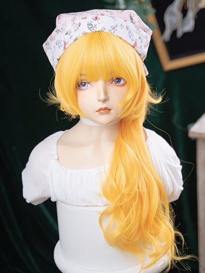 Wig Blonde Jellyfish 70cm Curly Haircut