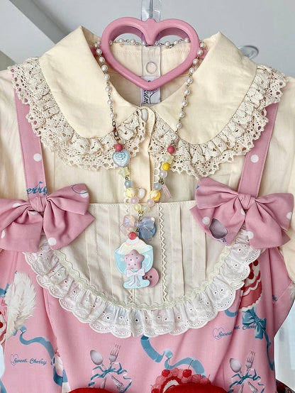 Perlen Acryl Halskette Anhänger Parfait