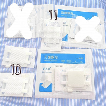 Bandage-Inspired Textured Hair White - Yami Design Kawaii Clip Mesh