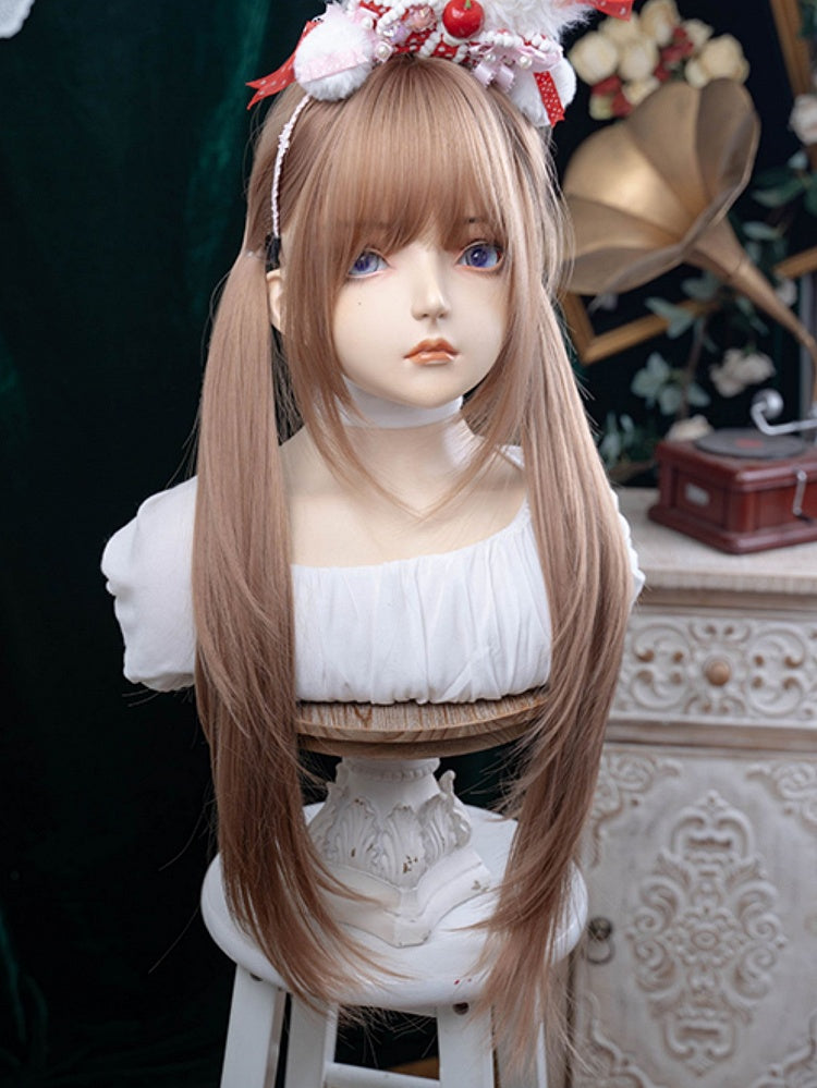 86CMのストレート前髪ウィッグ（シャンパンエア）