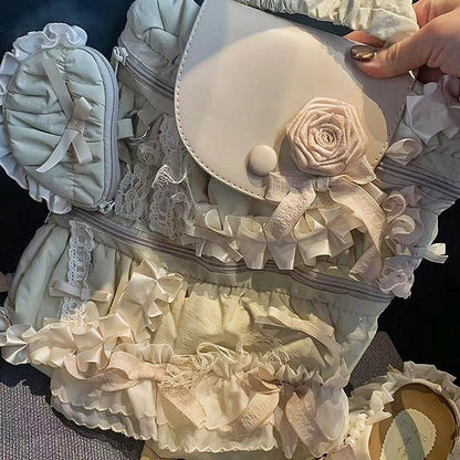 Bow Bag with Lolita Light Elegant Apricot Accents 2-Way