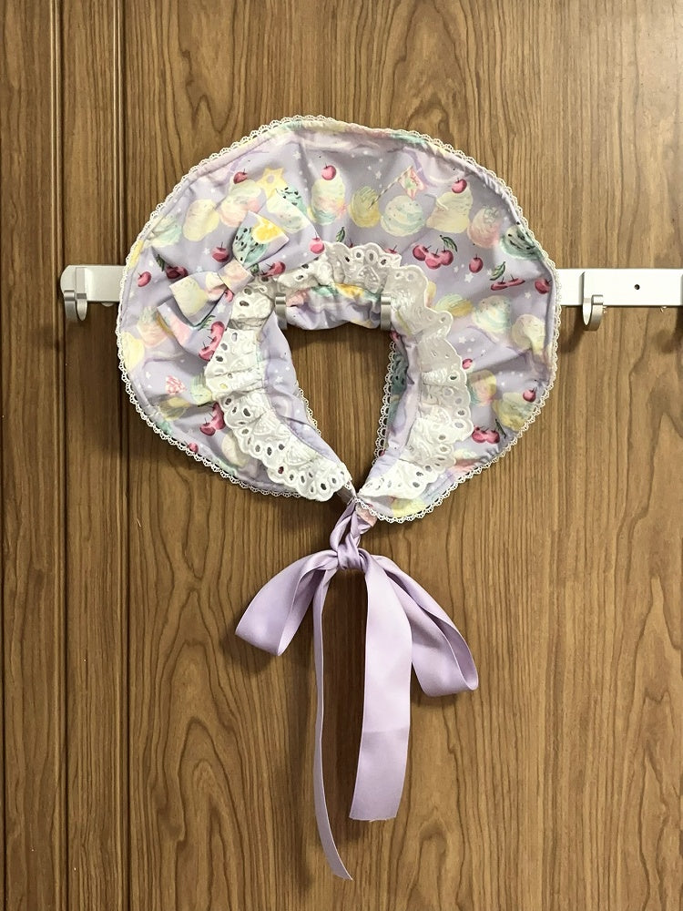 Purple Pink Blue / Black Yellow Green Bonnet